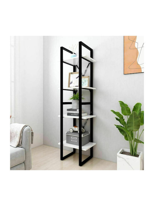 Shelving Unit Floor White 40x30x140cm