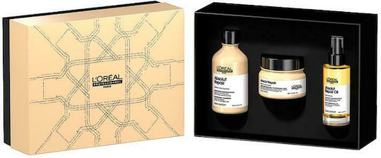 L'Oréal Professionnel Serie Expert Absolut Repair Set de tratament pentru păr cu Șampon, Mască și Ulei 3buc