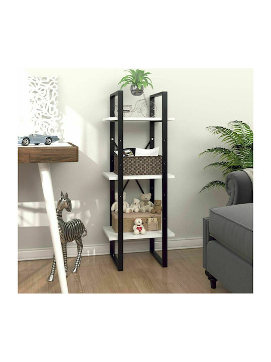 Shelving Unit Floor White 40x30x105cm