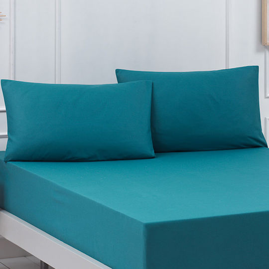 Beauty Home Set Kissenbezüge Petrol Blau 52x73cm
