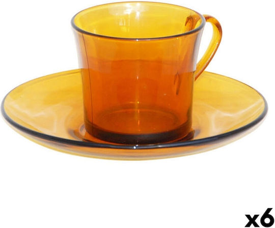 Duralex Lys Mug Glass Orange 180ml 6pcs