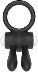Lovetoy My First Power Clit Cockring Rabbit Vibrant Inel Cock Black LV1422