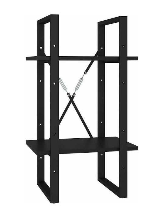 Shelving Unit Floor Black 40x30x70cm