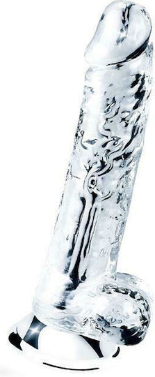 Lovetoy Flawless Realistic Dildo With Scrotum And Suction Cup Transparent 19cm