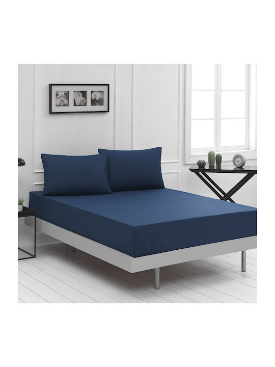 Beauty Home Sheet for Single Bed 170x260cm. 1999 Blue