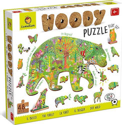 Ξύλινο Παιδικό Puzzle Ζώα του Δάσους για 4+ Ετών 48pcs Ludattica Ξύλινο Παιδικό Puzzle Ζώα του Δάσους για 4+ Ετών 48pcs Ludattica