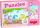 Παιδικό Puzzle Ο Μονόκερος Ρόζα και οι Φίλοι του για 3+ Ετών 12pcs Haba