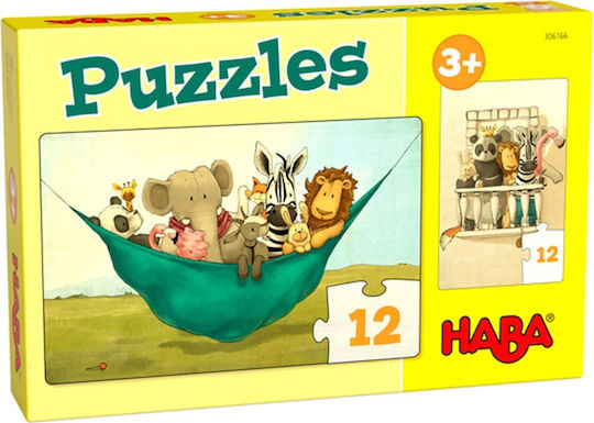 Παιδικό Puzzle Ο Udo το Λιοντάρι και οι Φίλοι του για 3+ Ετών 12pcs Haba