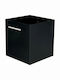 Viometal LTD 1040 Μεταλλικό Κουτί Αποθήκευσης Ξύλων 32.5x32.5x35.5cm Μαύρο