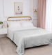 Silk Fashion Damask Κουβέρτα Sherpa Μονή 170x220εκ. Light Grey