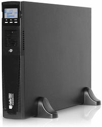 Riello Vision Dual VSD 1100 UPS On-Line 1000VA 990W με 8 IEC Πρίζες