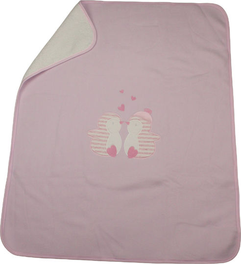 Ellepi Decke Wickeltücher für Kinderzimmer Rosa 80x95cm