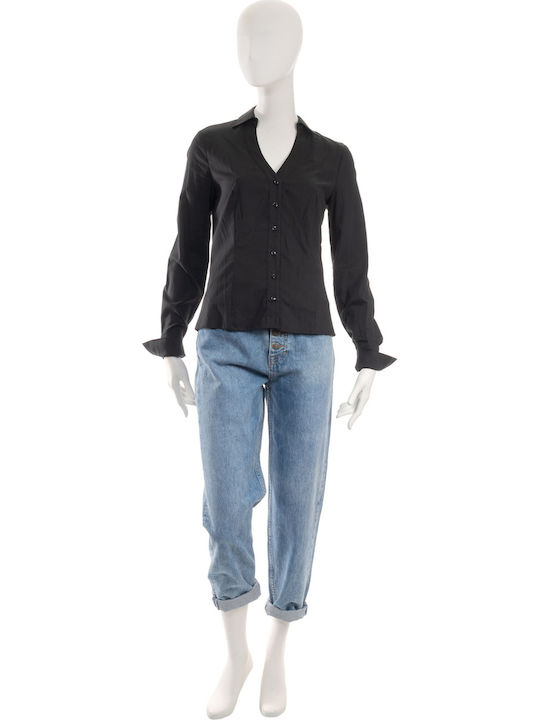 Toi&Moi Women's Monochrome Long Sleeve Shirt Black