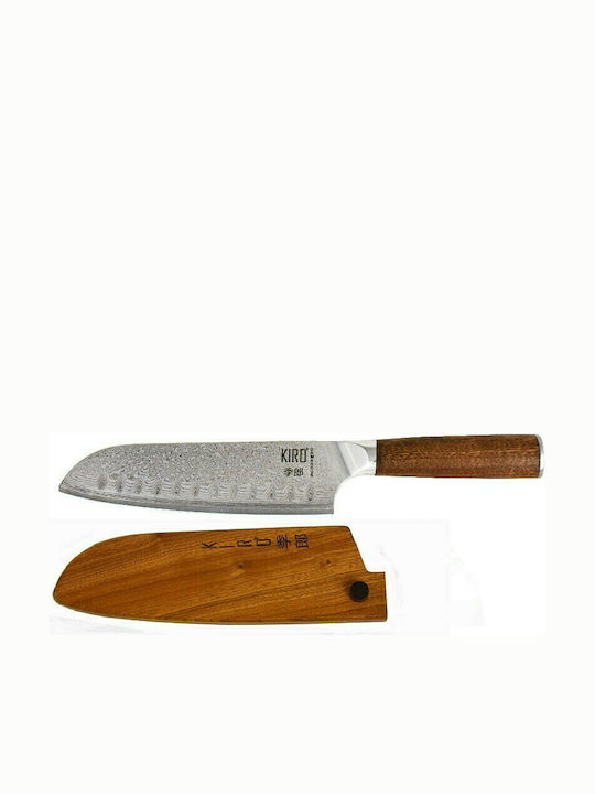 Kiro Kasai Santoku Knife of Damascus Steel 18cm 17-679118W