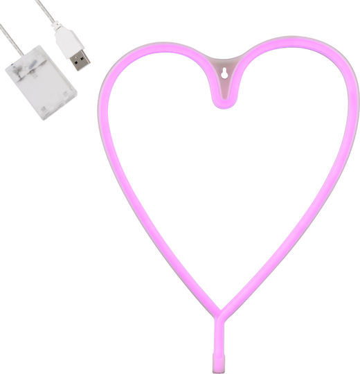 GloboStar Neon LED Heart Lamp GloboStar Neon LED Heart Lamp
