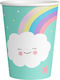 Amscan Rainbow & Cloud Glass LB 8pcs