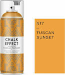 Cosmos Lac Chalk Effect Spray cu Creta Apusul toscan N17 Portocaliu apus de soare 400ml N17