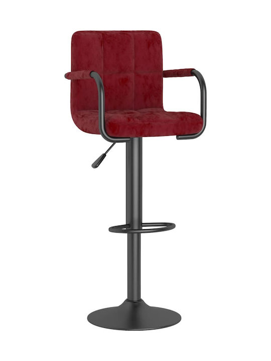 Stool Bar with Back & Adjustable Height Bordeaux 2pcs 48x47x90-111cm