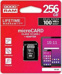 GoodRAM microSDXC 256GB Class 10 U3 A2 UHS-I με αντάπτορα