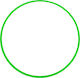 Vinex Green Rhythmic Gymnastics Hoop Ø50cm