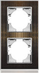 Lineme Switch Frame 2 Positions Vertical Installation in Gold Color 50-00126-6