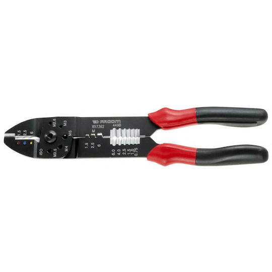 Facom Crimping Pliers Cross-Section Range 0.5 - 6mm² with Stripper Length 225mm