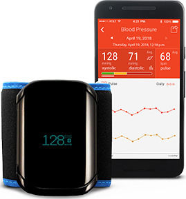 A&D Afib Electronical Blood Pressure Monitor Arm with Arrhythmia Detection & Bluetooth UA-1200BLE
