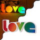 GloboStar Διακοσμητικό Φωτιστικό Rainbow LED Ψυχρό Λευκό 6000K Love 37εκ.