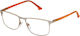 Police Men's Prescription Eyeglass Frame Orange VPL396 0S34