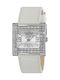 Folli Follie Women's Watch with White Leather Strap