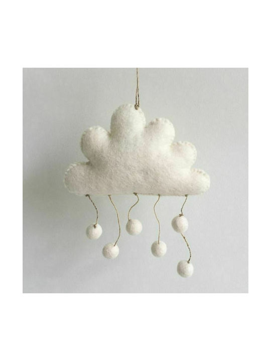 Synchronia Christmas Cloud Ornament White 16cm