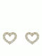 Gold Studs Kids Earrings Hearts 14K