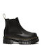 Audrick Leather Women's Chelsea Boots with Medium Heel Black