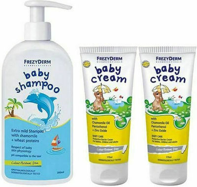 Frezyderm Welcome Girl Baby Shampoo 300ml & Baby Cream 2x175ml & Δώρο Νεσεσέρ Καροτσιού 4τμχ