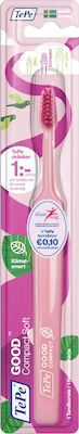 TePe Good Compact Manual Toothbrush Soft Pink 1pcs