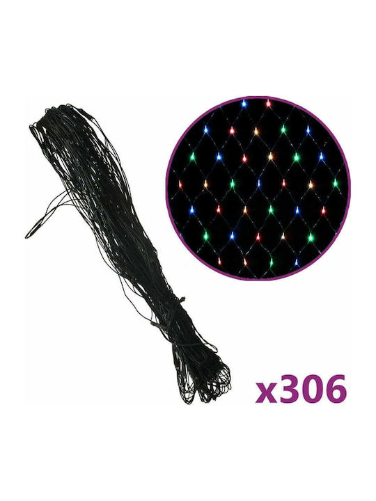 306 Lichterketten LED 3m. x 200cm Mehrfarbige T...