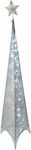 Christmas Decorative Illuminated Tree Pyramid 180cm Silver