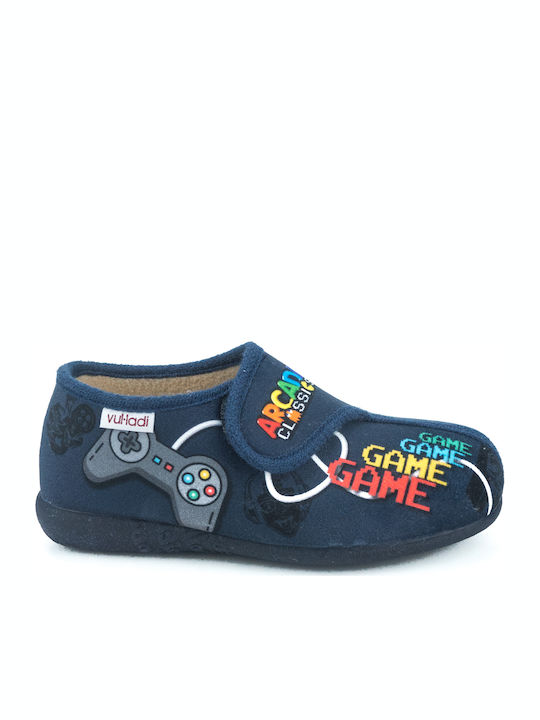 Vulladi Kids Slipper Ankle Boot Blue