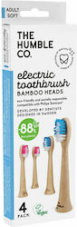 The Humble Co. Electric Toothbrush Bamboo Heads Electric Toothbrush Replacement Heads 4pcs The Humble Co. Electric Toothbrush Bamboo Heads Electric Toothbrush Replacement Heads 4pcs