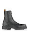 Leather Women's Ankle Boots Black