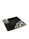 Inart Square Ceramic Decorative Platter Brown/White 26.5x26.5x4cm