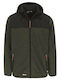 Herock Bores Fleece Work Cardigan Hooded Khaki 063998134