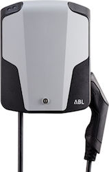 Abl-Sursum eMH1 Wandmontiert Dreiphasig Elektroauto-Ladestation 11kW mit Integriertes Kabel Typ 2 (1W1101)