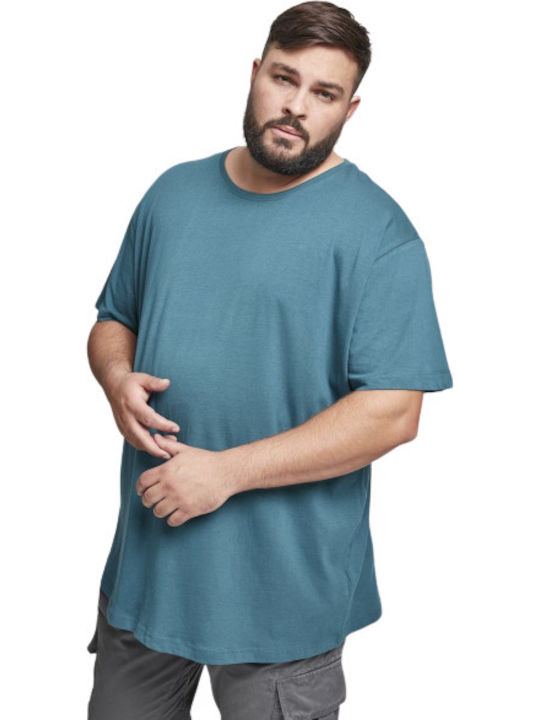 Urban Classics Ανδρικό T-shirt Teal Μονόχρωμο