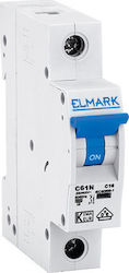 Elmark 1-Pole Automatic Circuit Breaker 6A 41506C