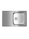 Teka Universe 50 T-XP 1B 1D Max Ένθετος Νεροχύτης Inox Σατινέ Μ79xΠ50cm Ασημί