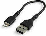 StarTech USB-A zu Lightning Kabel Schwarz 0.15m (RUSBLTMM15CMB)