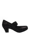 Anatomic Leather Black Heels with Strap