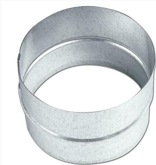 Viospiral 49-3180 Kanalanschluss Rauchrohrverbindung Metall 100mm Silber
