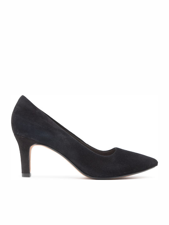 Clarks Iiieana Tulip Велур Обувки На Ток Черни Clarks Iiieana Tulip Велур Обувки На Ток Черни